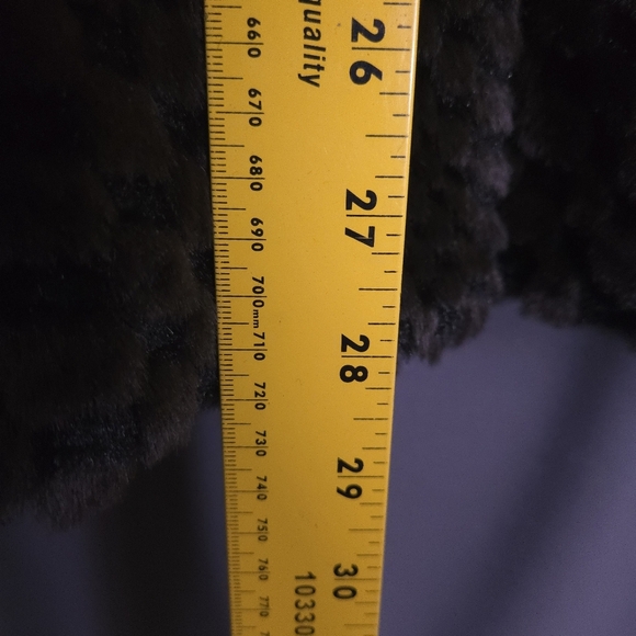 Not Fur Real by Duffel Faux Fur Coat Brown Size Small Vegan Oversized - Picture 6 of 10